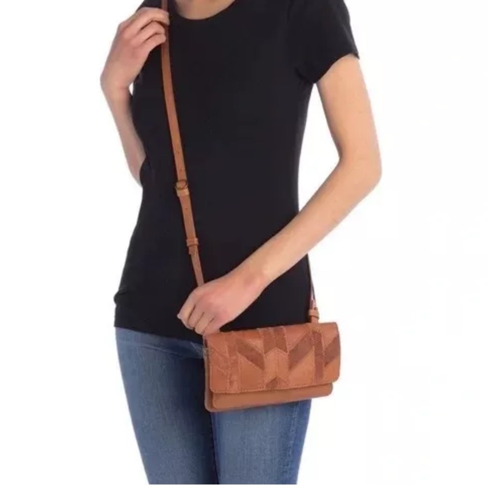 LUCKY BRAND Axil Leather Patchwork Crossbody NWOT